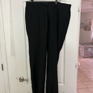 Zanetti Black Suit Pants in SZ 38